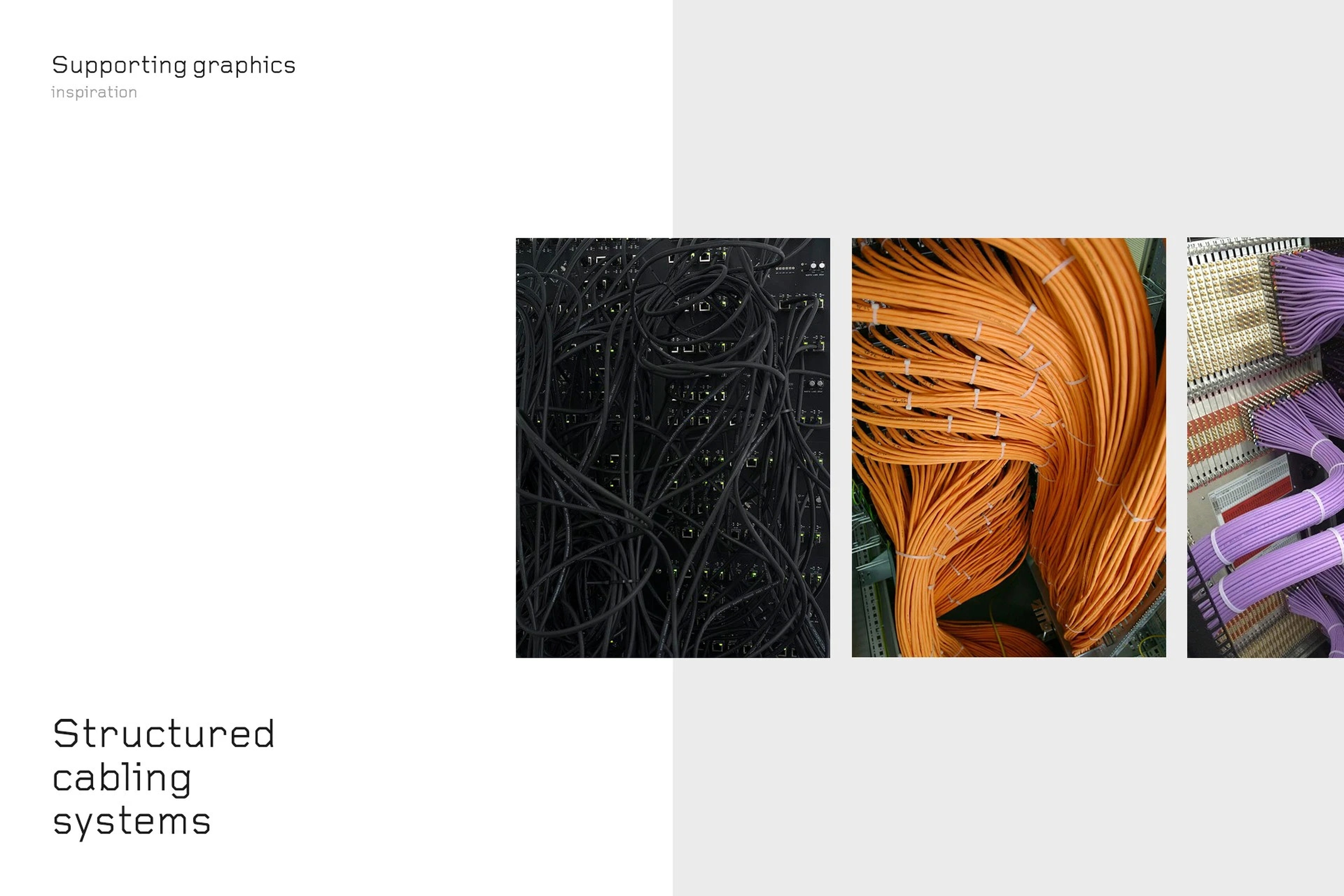 Supporting graphics inspiration — structured cabling systems